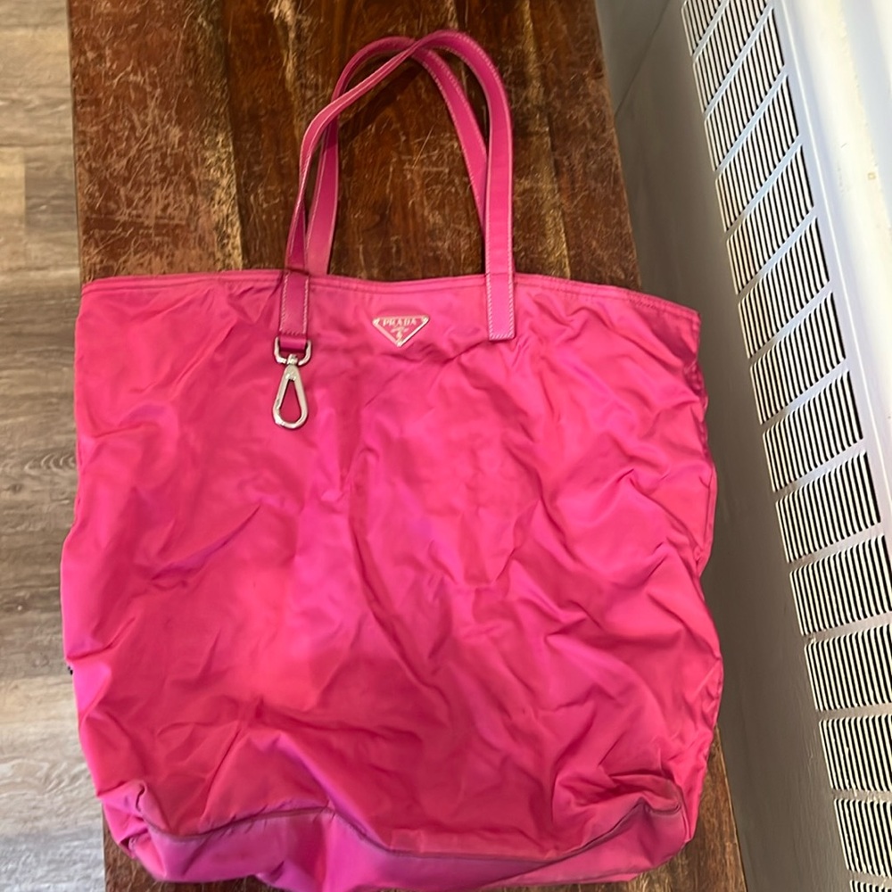 Pink Prada tote